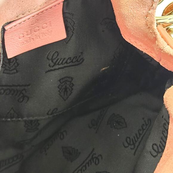 Gucci Patent Leather Mini Indy Handle Bag Pink With Original Dustbag - Small - Picture 14 of 15